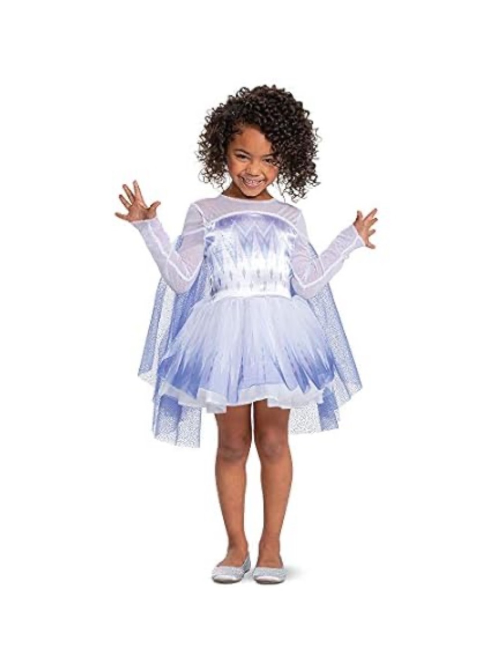 Disney White and Blue Holographic Princess Costume Dress